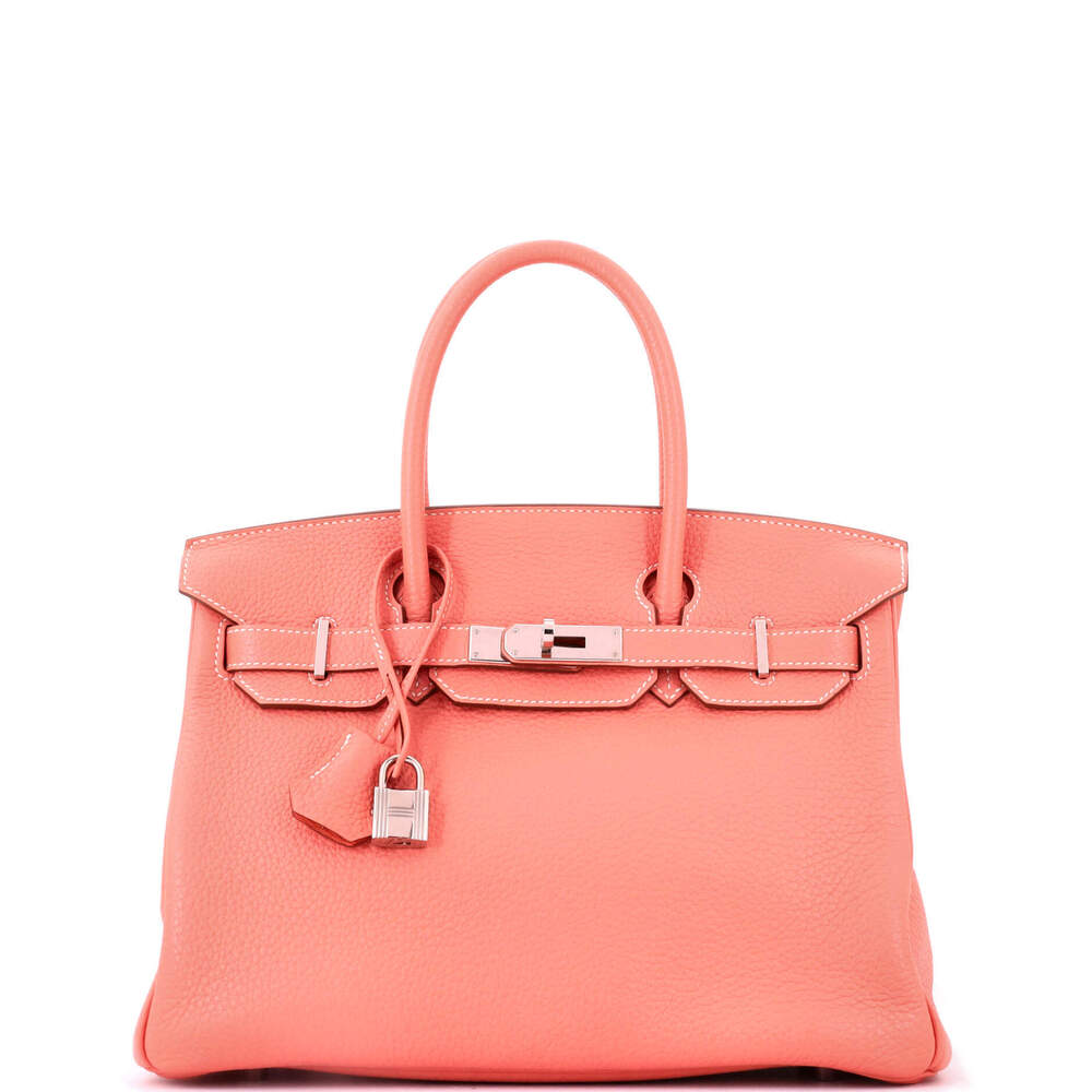 Hermes Birkin 30 Pink Clemence with Palladium Hardware